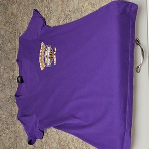 Harley DavidsonV Neck T Shirt. Size M. Beach House